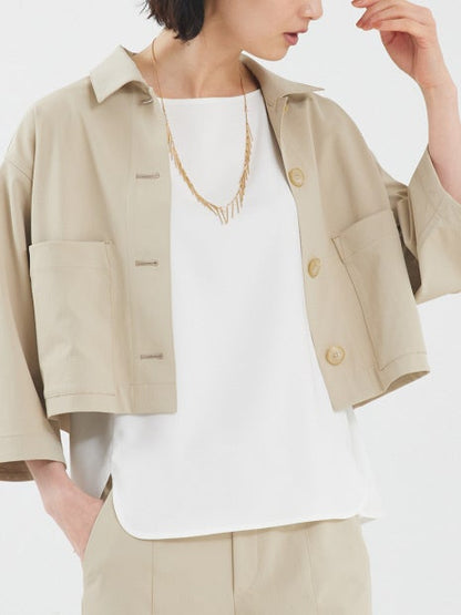 2WAYストレッチシャツブルゾン