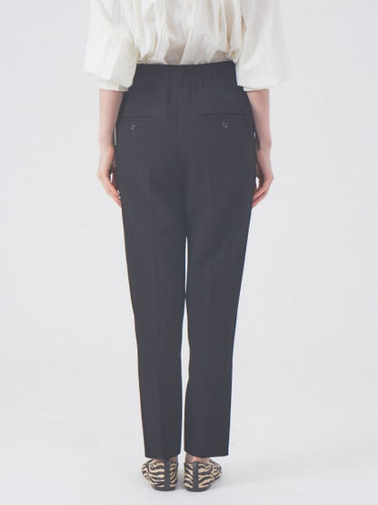 【セットアップ対応】ダブルクロスハイウエストテーパードパンツ