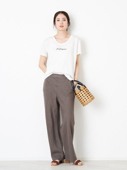 ユルネックロゴTシャツ