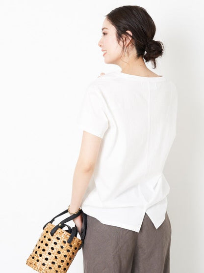 ユルネックロゴTシャツ