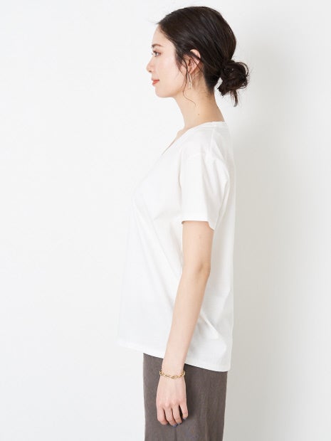 ユルネックロゴTシャツ