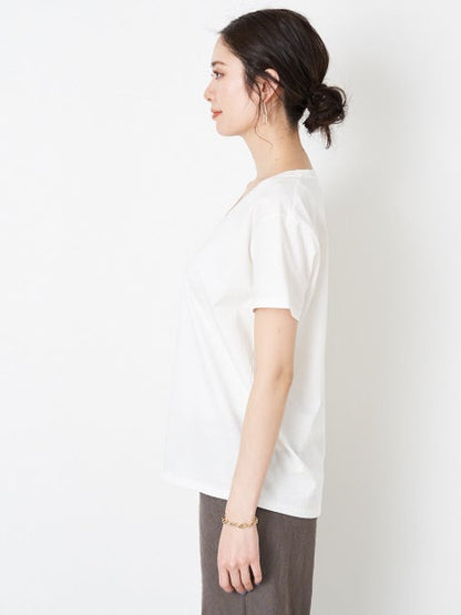 ユルネックロゴTシャツ