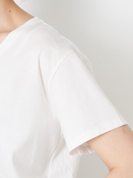 ユルネックロゴTシャツ
