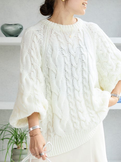 ケーブルBIGプルオーバー