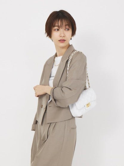 【セットアップ対応】ショートダブルジャケット