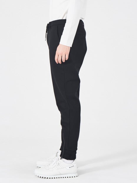 裾ZIP スリムテーパード パンツ