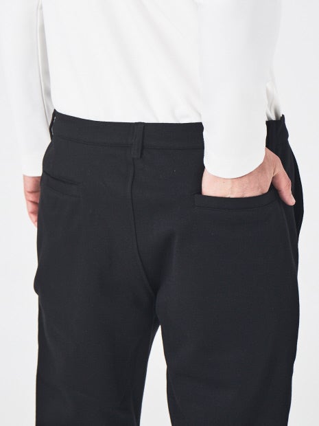 裾ZIP スリムテーパード パンツ