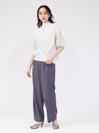 シアーバックリボンニット