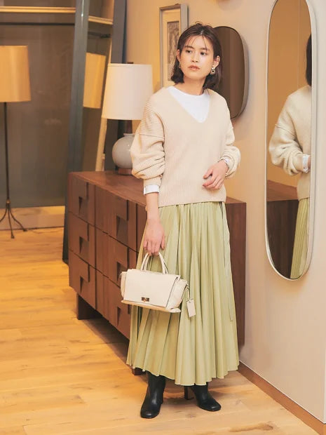 ラッププリーツスカート