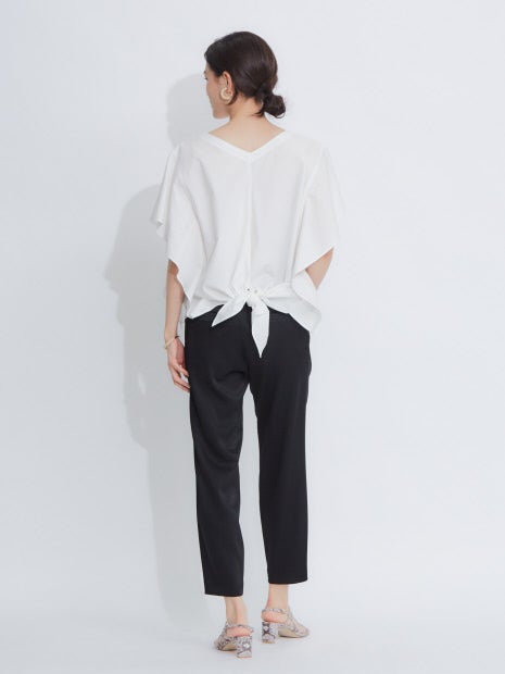 コットンフレアスリーブシャツ