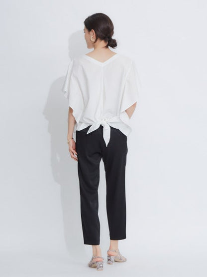 コットンフレアスリーブシャツ