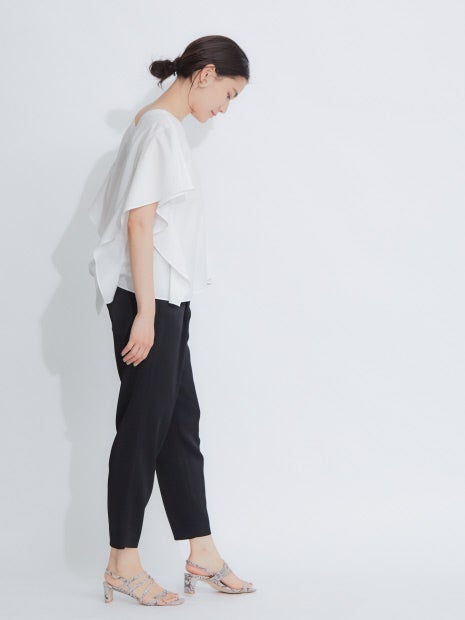 コットンフレアスリーブシャツ