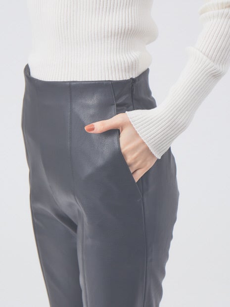 エコレザースキニーパンツ