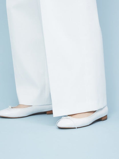 バックル付きワイドパンツ