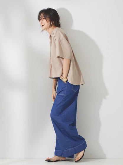 ピンタックフォルムカットソー