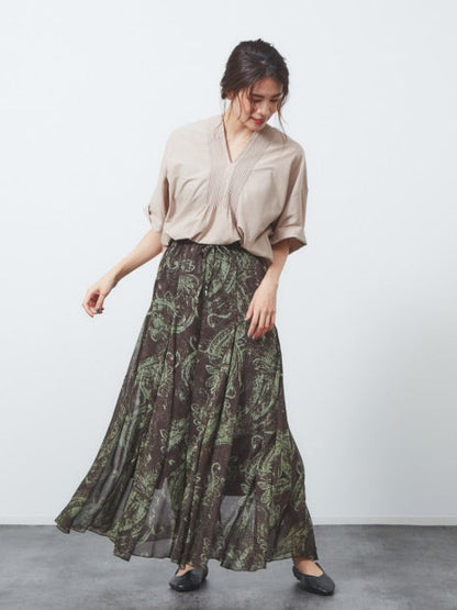 ピンタックフォルムカットソー