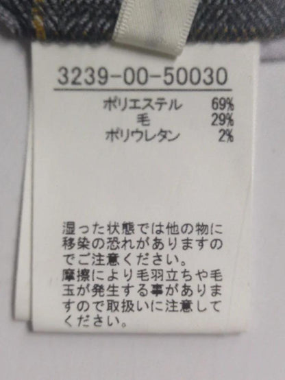 ヘリンボンチェックハイウエストワイドパンツ