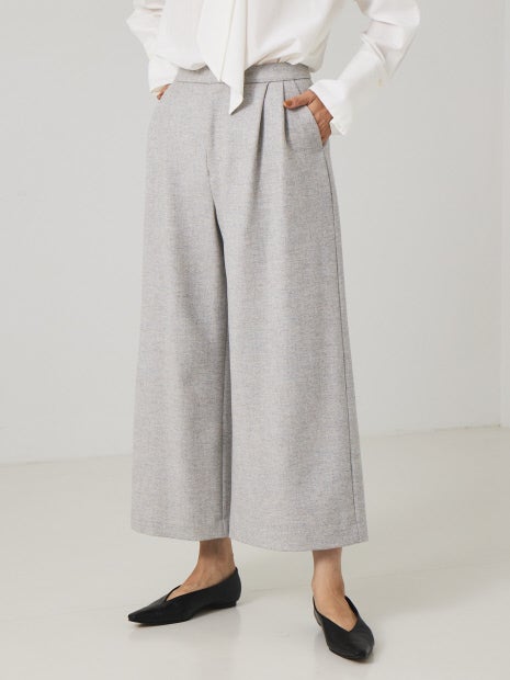 ワイドクロップドパンツ