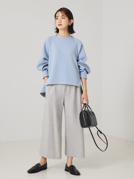 ワイドクロップドパンツ