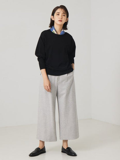 ワイドクロップドパンツ