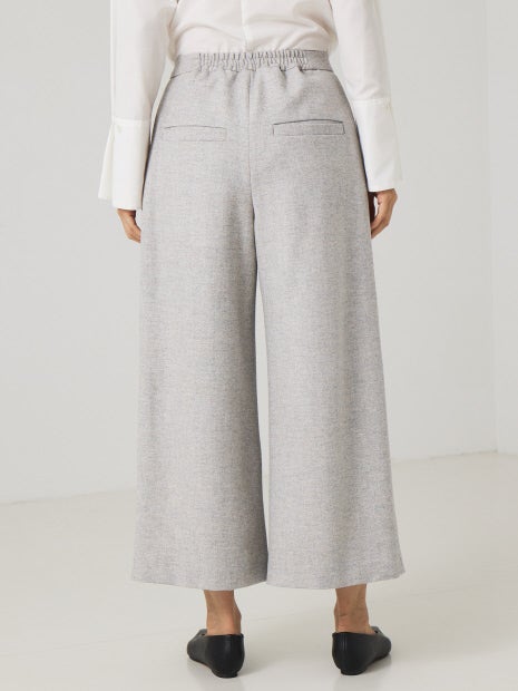 ワイドクロップドパンツ