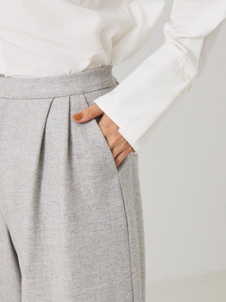 ワイドクロップドパンツ