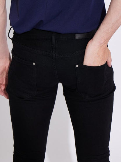 【定番人気】ブラック スキニーデニム