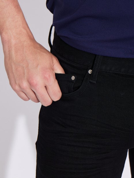 【定番人気】ブラック スキニーデニム