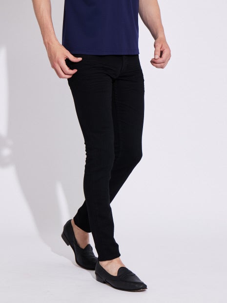 【定番人気】ブラック スキニーデニム