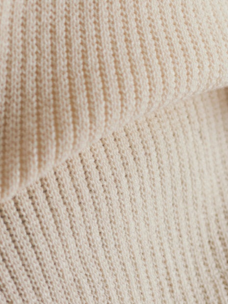 変形畦バックリボンニットベスト