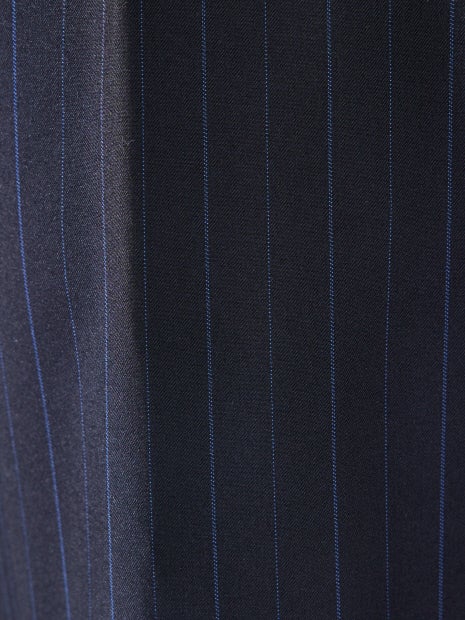 【ペンストライプ】ワイド テーパードパンツ