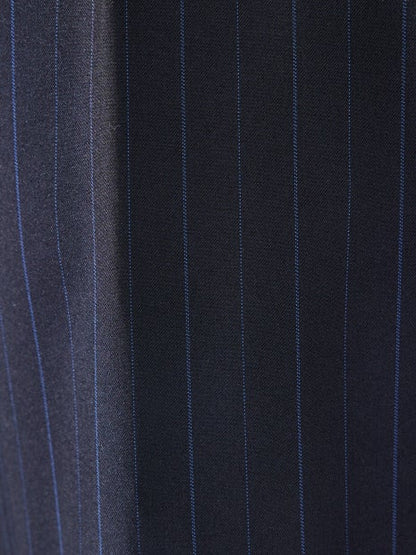 【ペンストライプ】ワイド テーパードパンツ