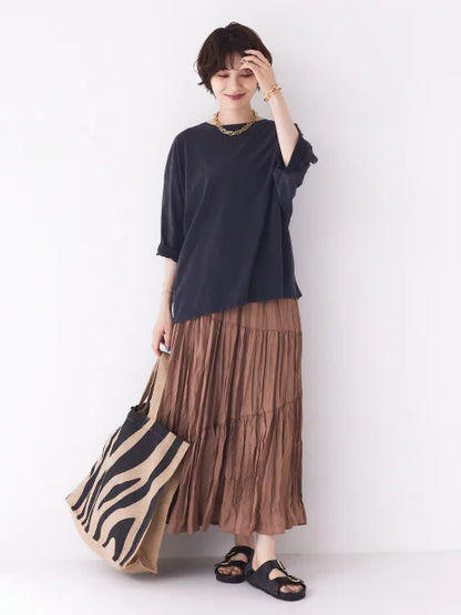 アシンメトリープリーツスカート