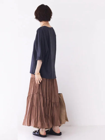 アシンメトリープリーツスカート