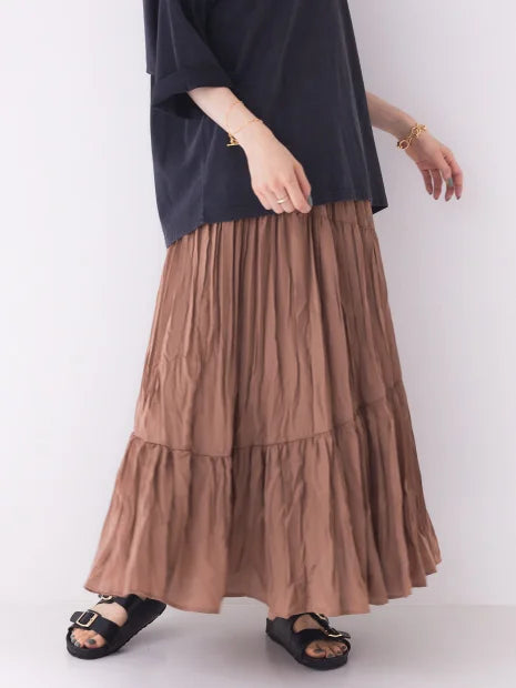 アシンメトリープリーツスカート