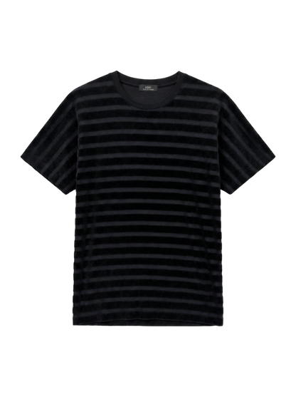 ベロアボーダーTシャツ