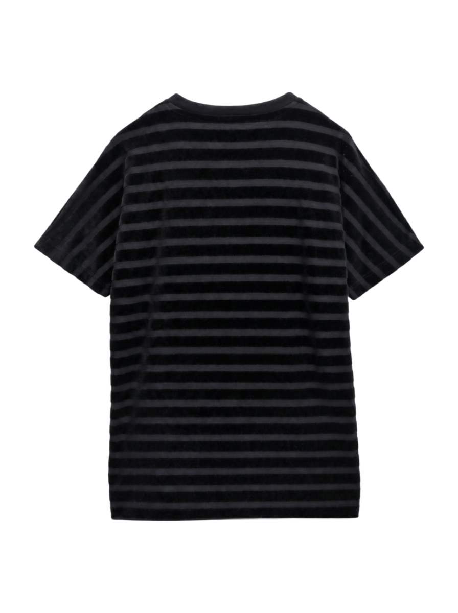 ベロアボーダーTシャツ