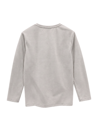 ダブルフェイスボーダーロングスリーブTシャツ