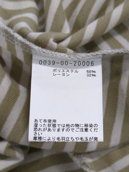 ダブルフェイスボーダーロングスリーブTシャツ