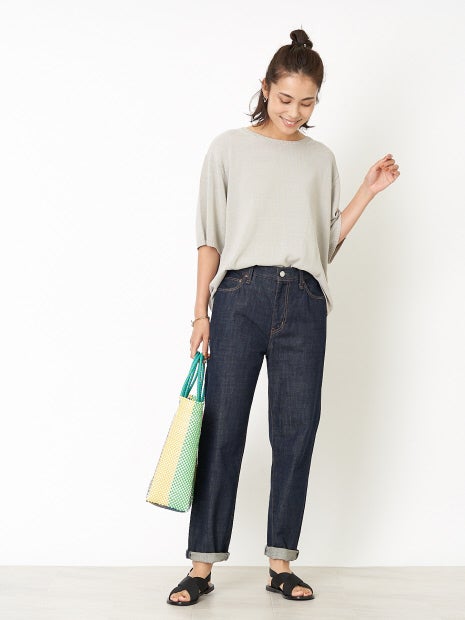 【手洗い可】コードヤーンプルオーバーニット