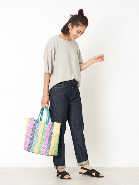 【手洗い可】コードヤーンプルオーバーニット