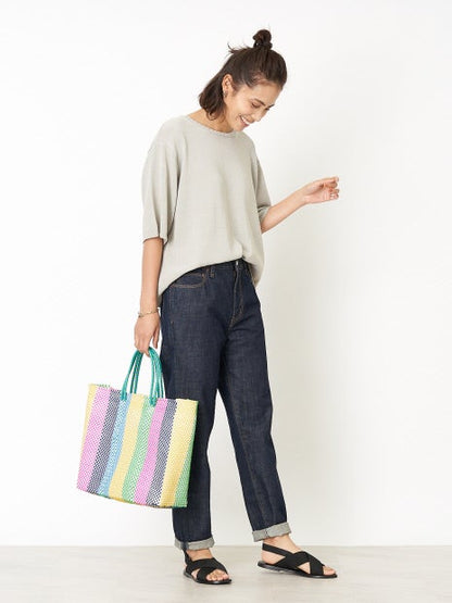 【手洗い可】コードヤーンプルオーバーニット