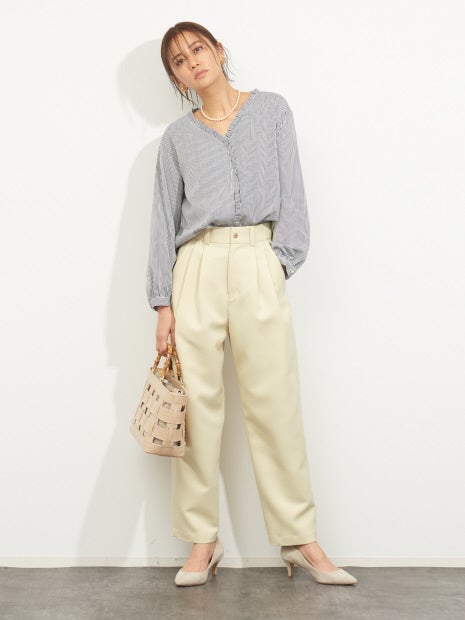 ツータックパンツ