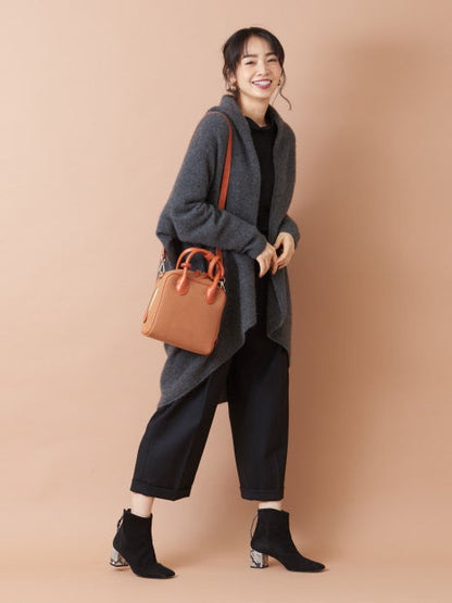 ハイネックパフ袖カットソー