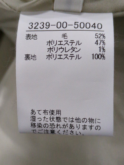 ウールギャバ2タックパンツ