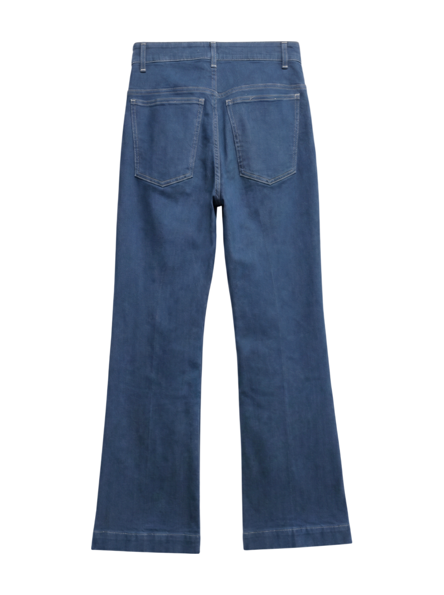 センタープレスフレアーデニム