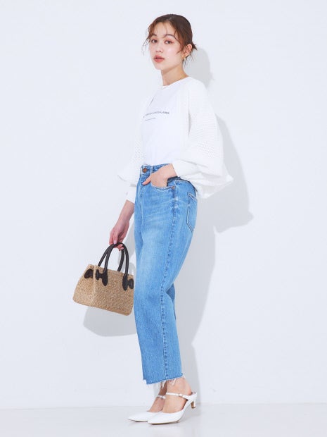 ストレッチリリヤーンニットボレロ