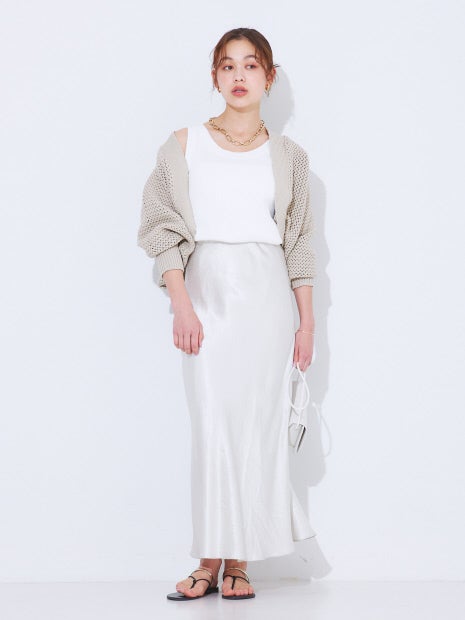 ストレッチリリヤーンニットボレロ