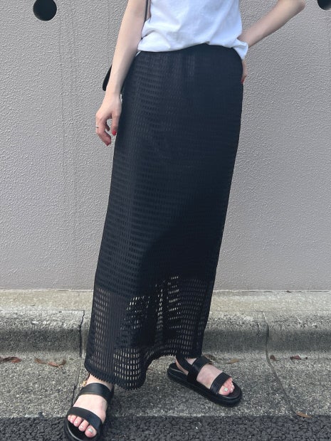 メッシュスリットタイトスカート