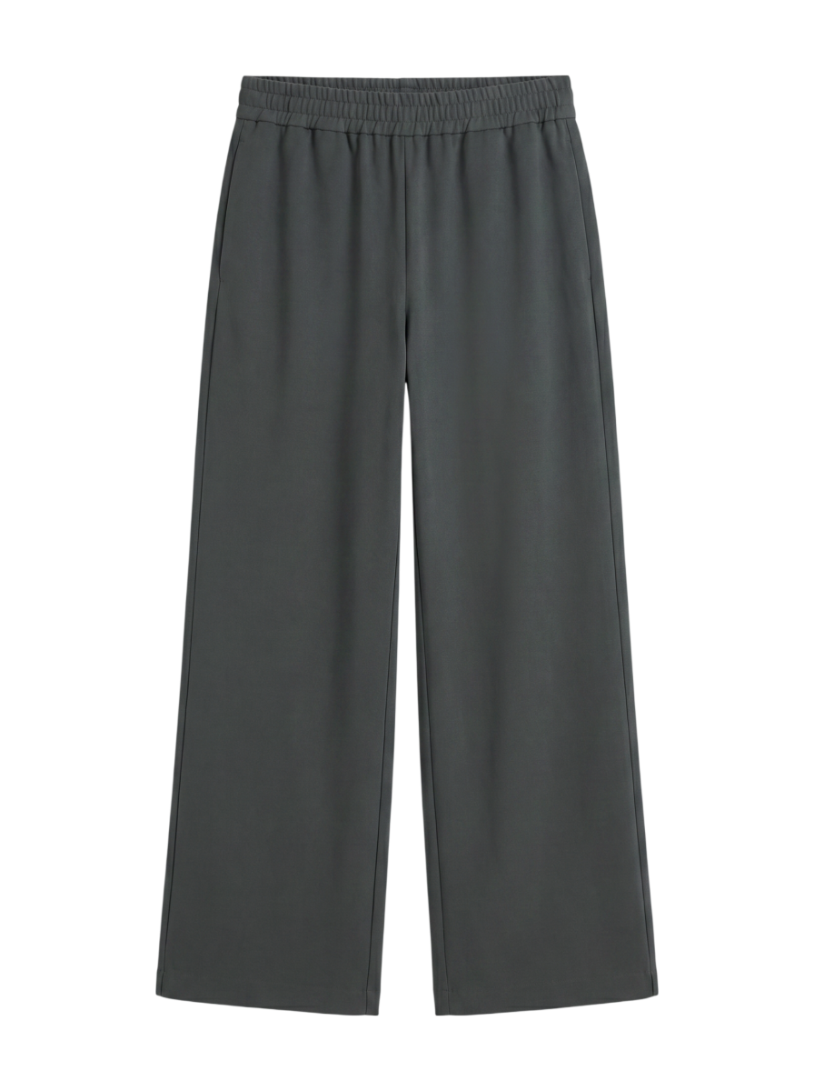レーヨンストレッチストレートニットパンツ